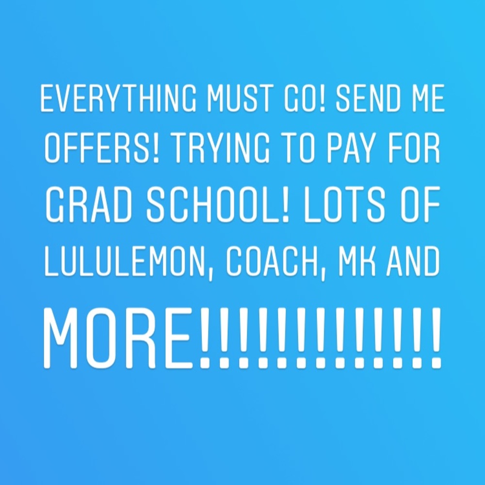 Accepting reasonable offers!